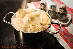 Siberian Pelmeni dumplings